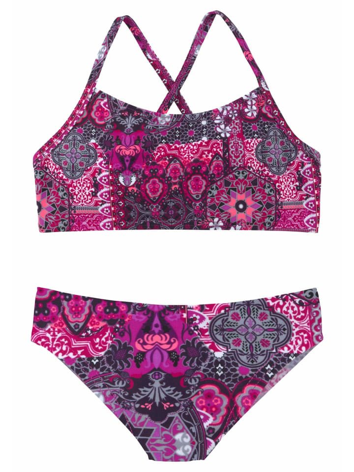 Buffalo Bustier-Bikini in aubergine-bedruckt günstig kaufen