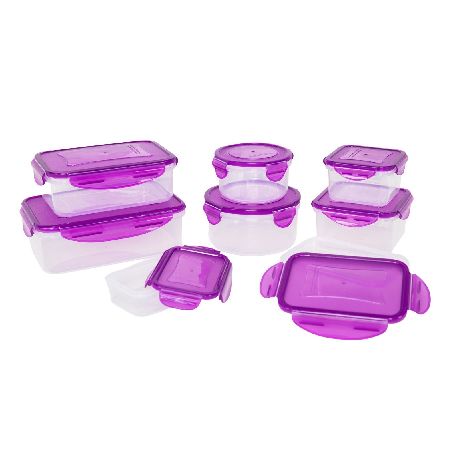 Plentyfy Frischhaltedose Frischesystem 16, Kunststoff, (Set, 16-tlg), Frischhaltedose mit Deckel - Vorratsdosen Set