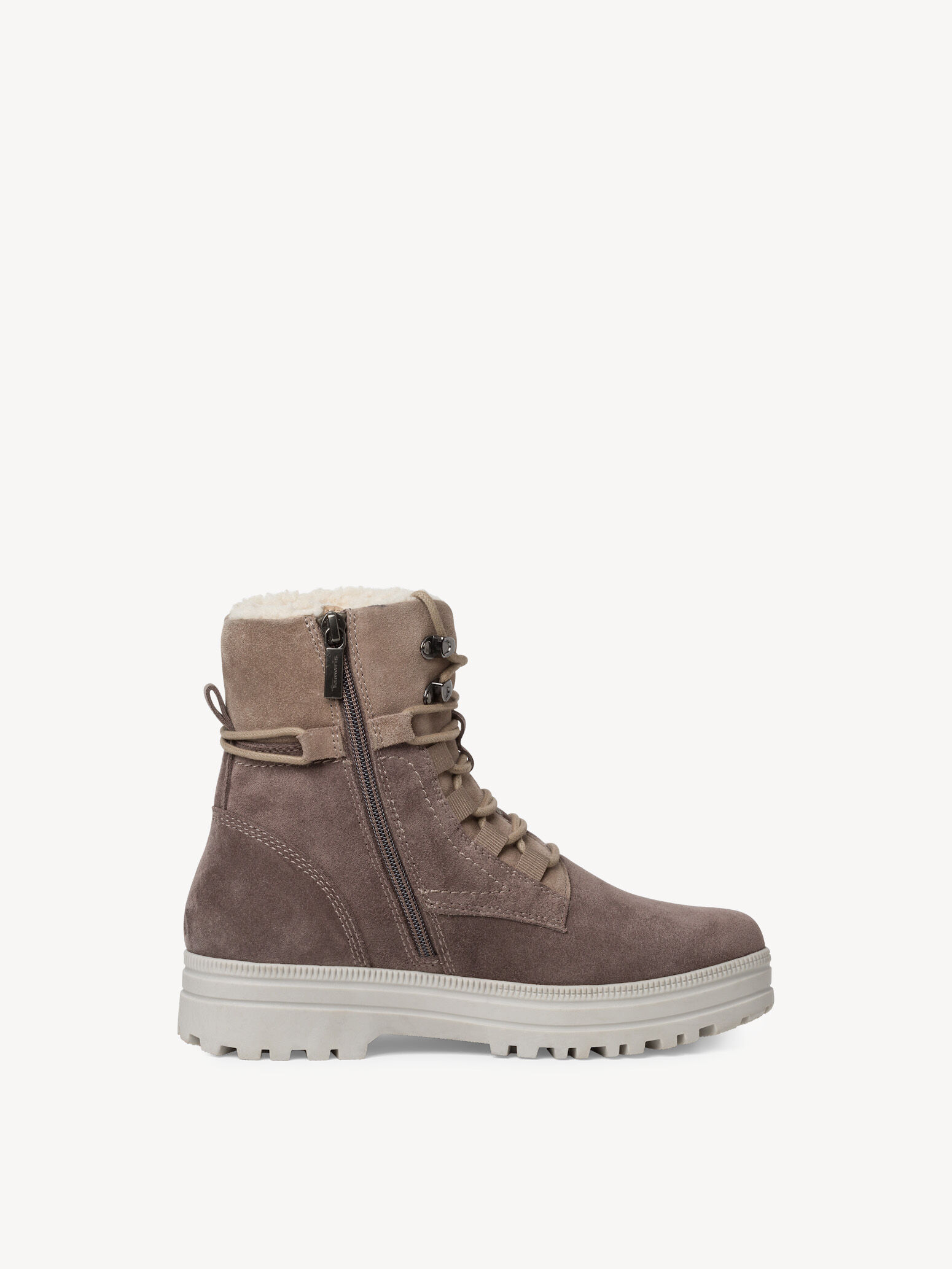 Bottine en cuir - gris
