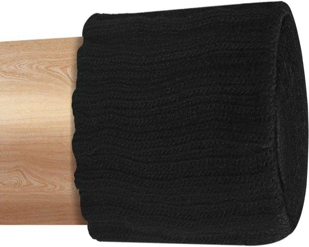 Woltu Stuhlsocke, (32 St), Möbelsocken mit Filzunterlage, hochelastisch, Schwarz