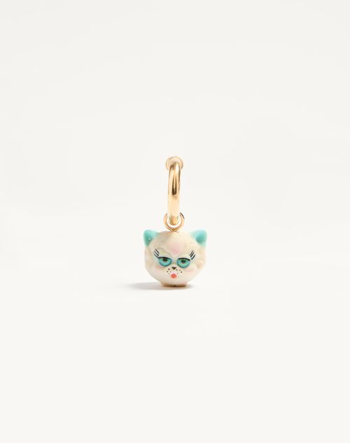 Valentino Le Chat De La Maison enkelt ørering i nylon og metal