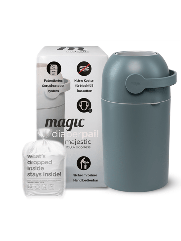 Kinderhaus Blaubär Magic Majestic Windeleimer mit 1er Nachfüllpack TOP in Sage günstig kaufen onesize