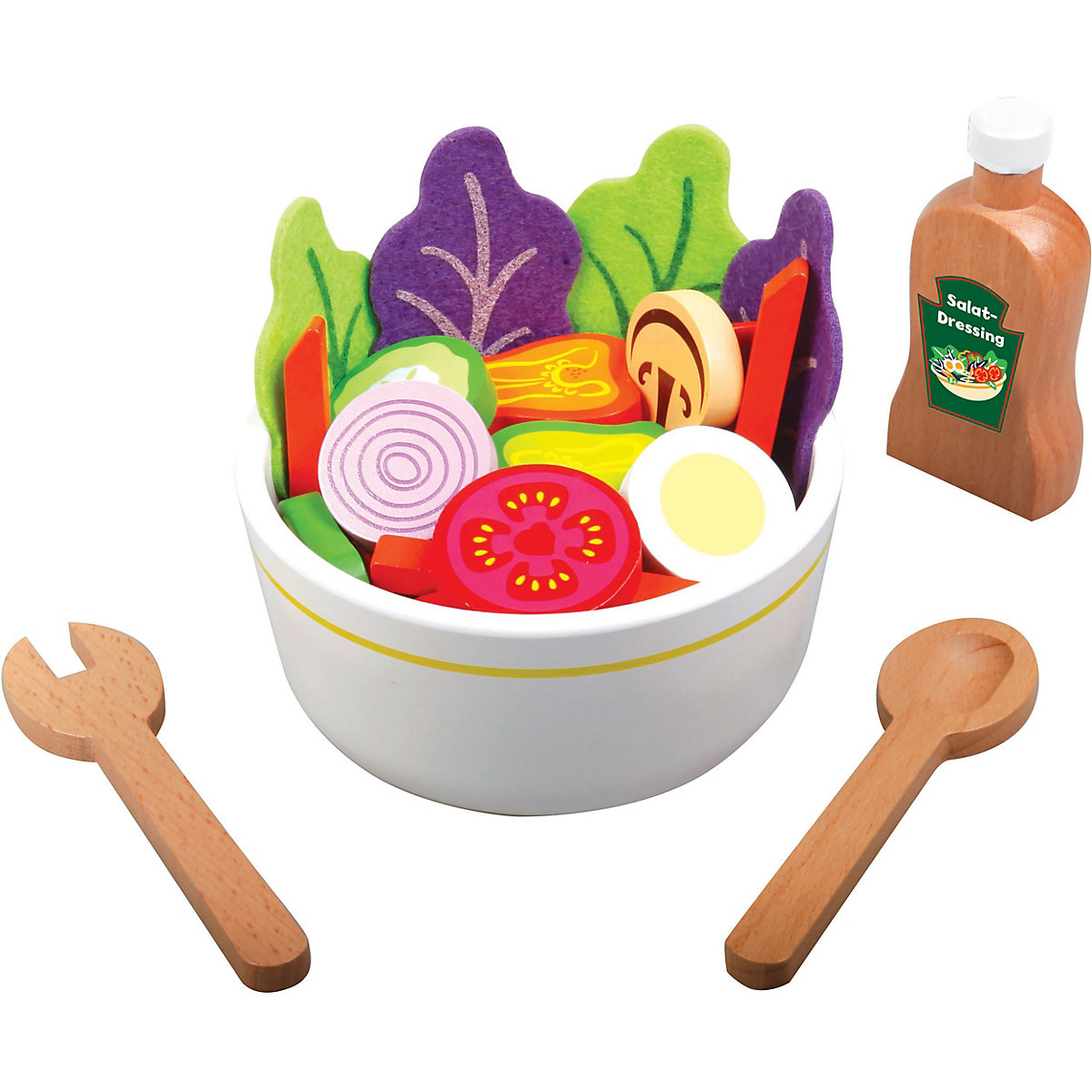 BEEBOO Salat-Set aus Holz, 28 Teile