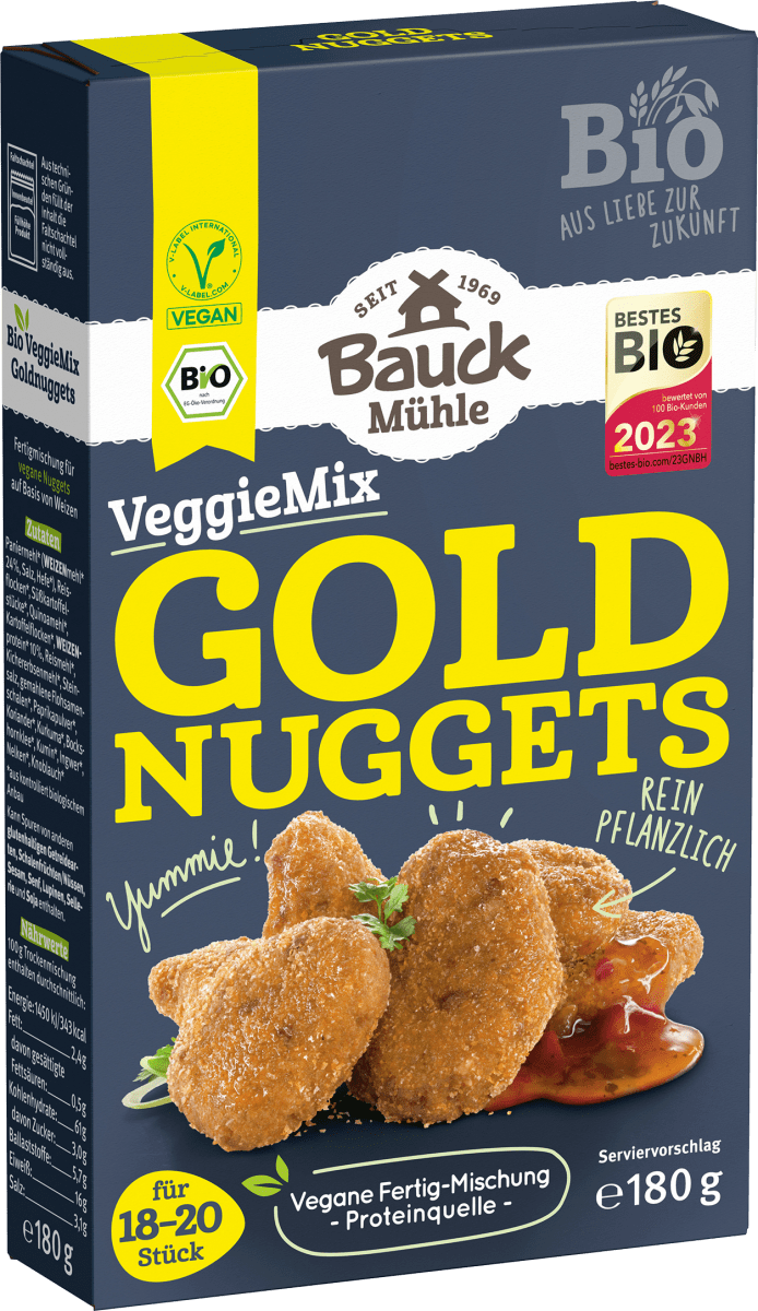 Fertigmischung, VeggieMix Goldnuggets, 180 g