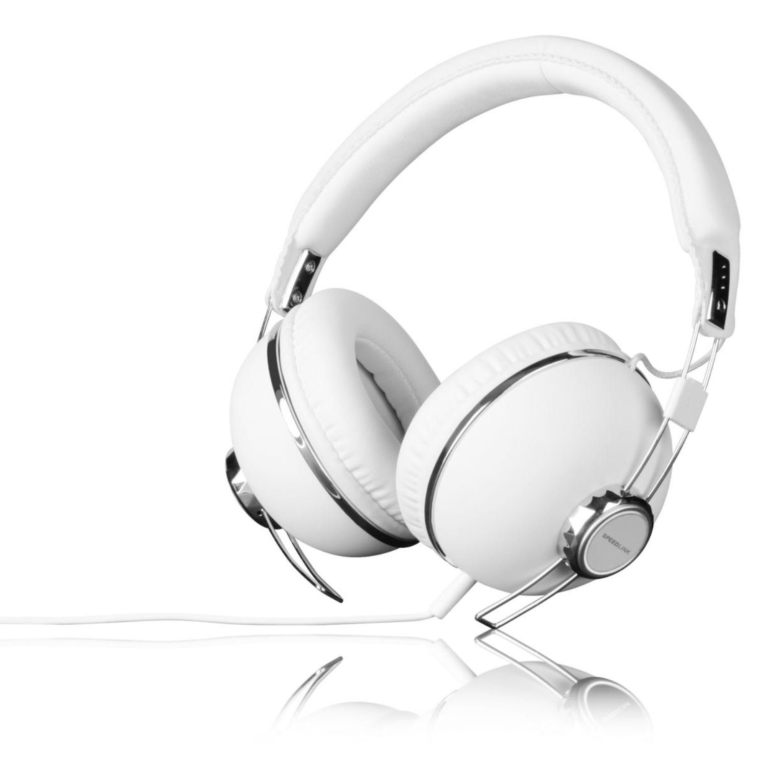 Speedlink BAZZ Over-Ear Headset + Mikrofon 3,5mm Klinke Headset (Integrierte Kabelfernbedienung mit Lautstärkeregeler, Mikrofon-Stummschaltung, auch passend für PS5 PS4 Xbox Series X/S One, Stereo, Kopfhörer Handy MP3 Hifi)