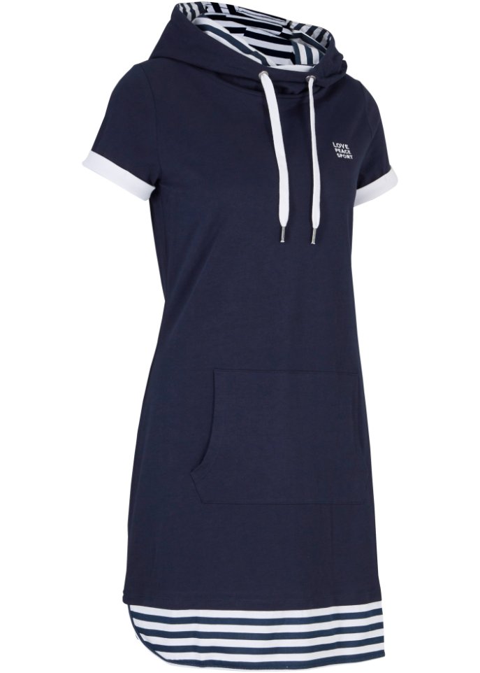 Baumwoll-Shirtkleid, kurzarm