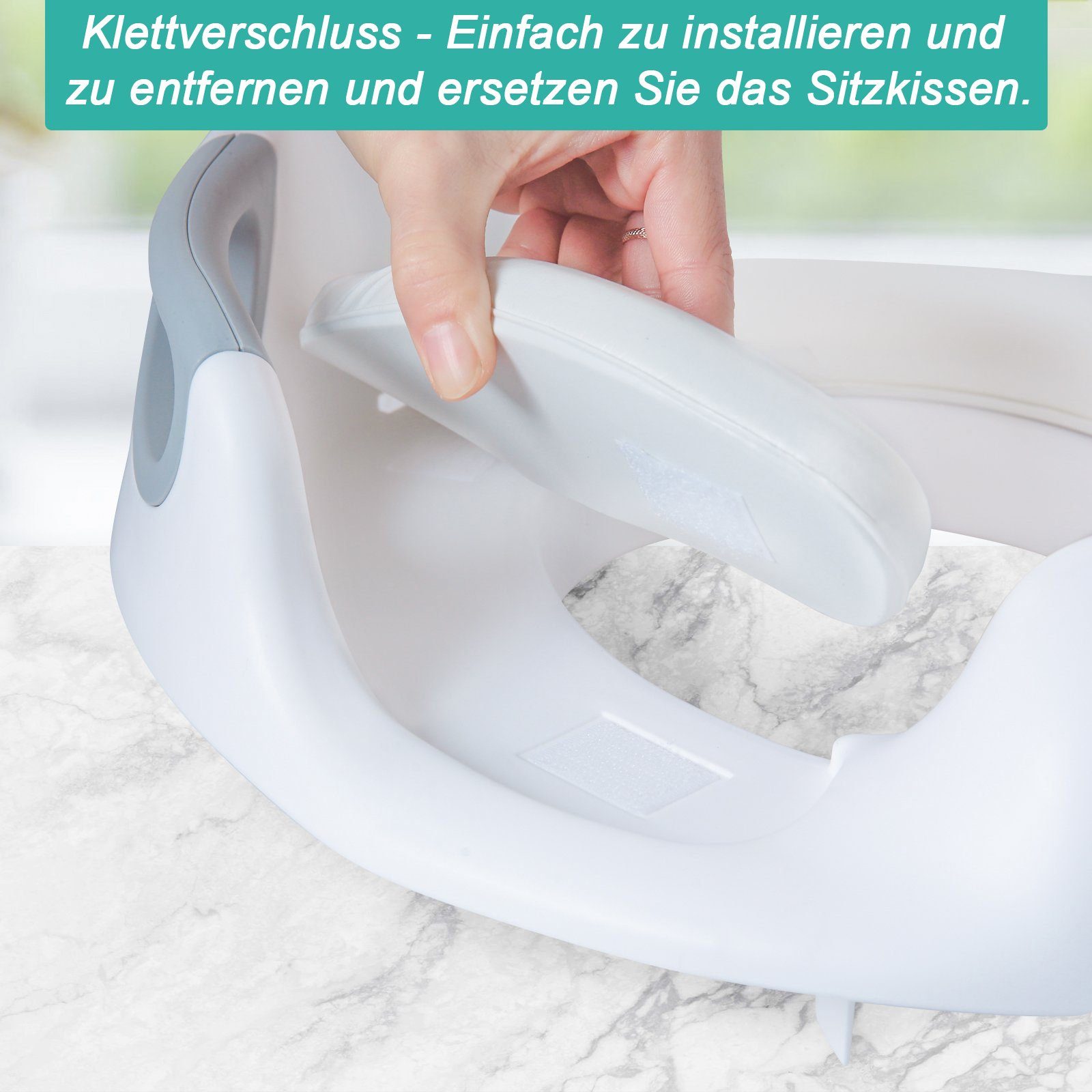 BeebeeRun Baby-Toilettensitz Kinder Toilettentrainer WC-Sitz, Kloaufsatz passt auf Runde und Ovale Toiletten