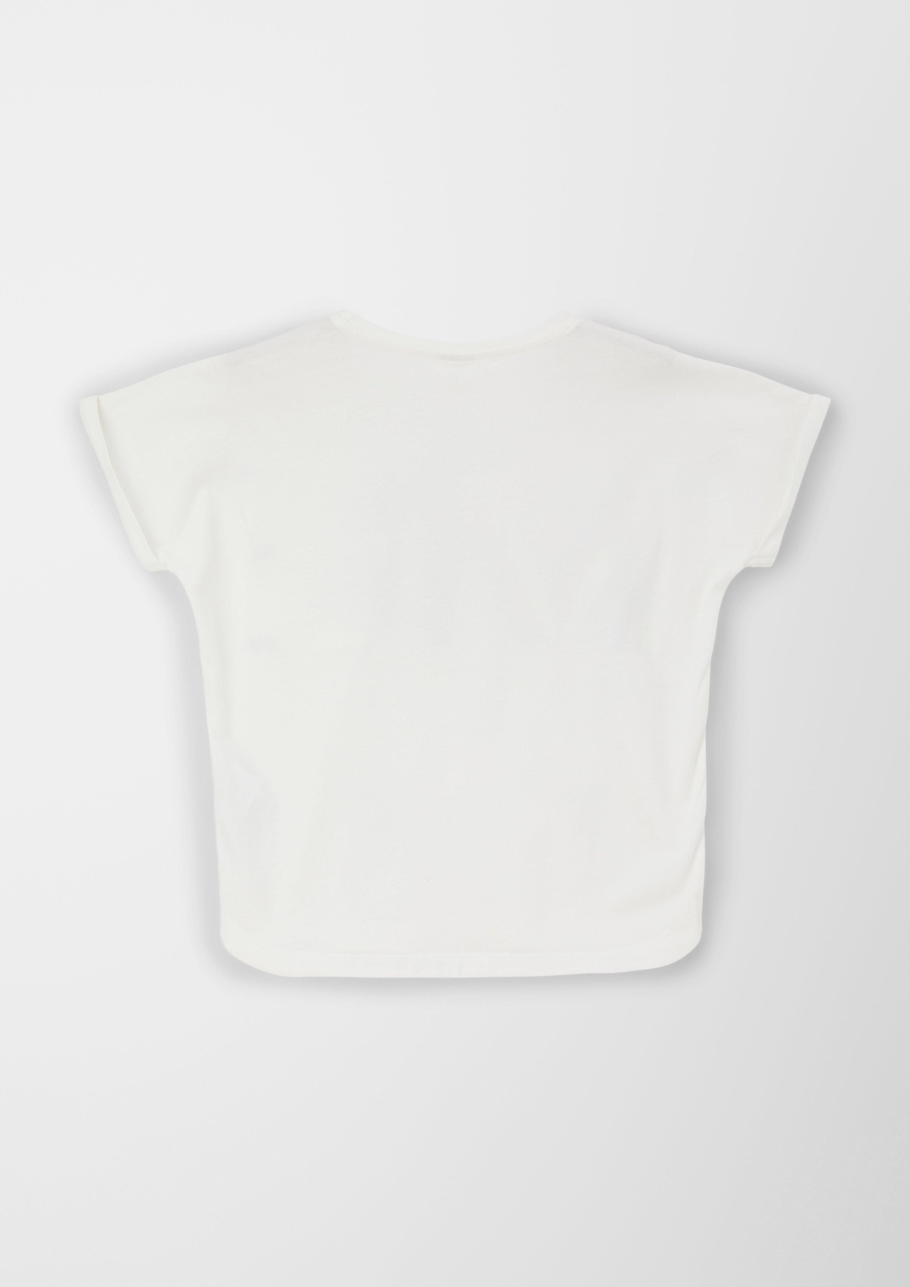 T-Shirt mit gummiertem Print  2128008-0210