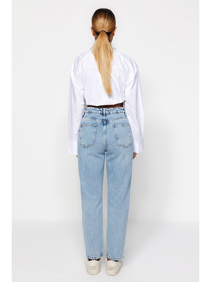 trendyol Jeans - Tapered fit - in Hellblau günstig kaufen