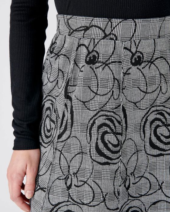 Jupe évasée maille jacquard