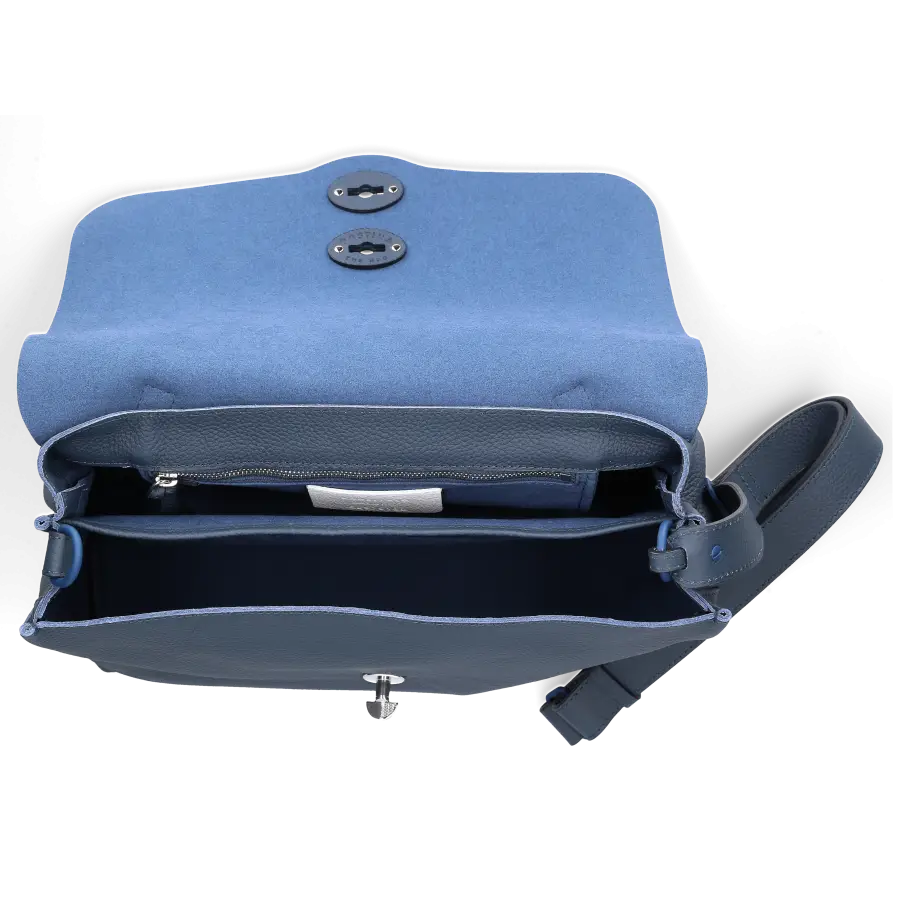 Zanellato - Handtasche POSTINA PURA LUXETHIC Kalbsleder - blau