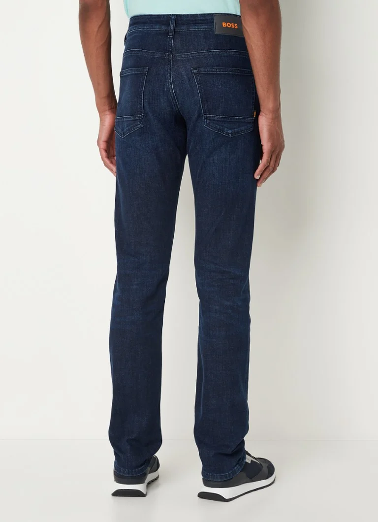 HUGO BOSS Delaware slim fit jeans with dark wash and stretch