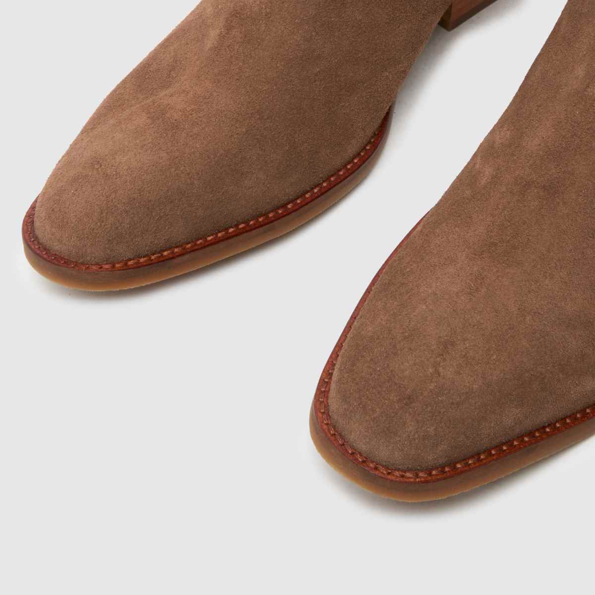 Schuh Dennis velúr western csizma kő színben