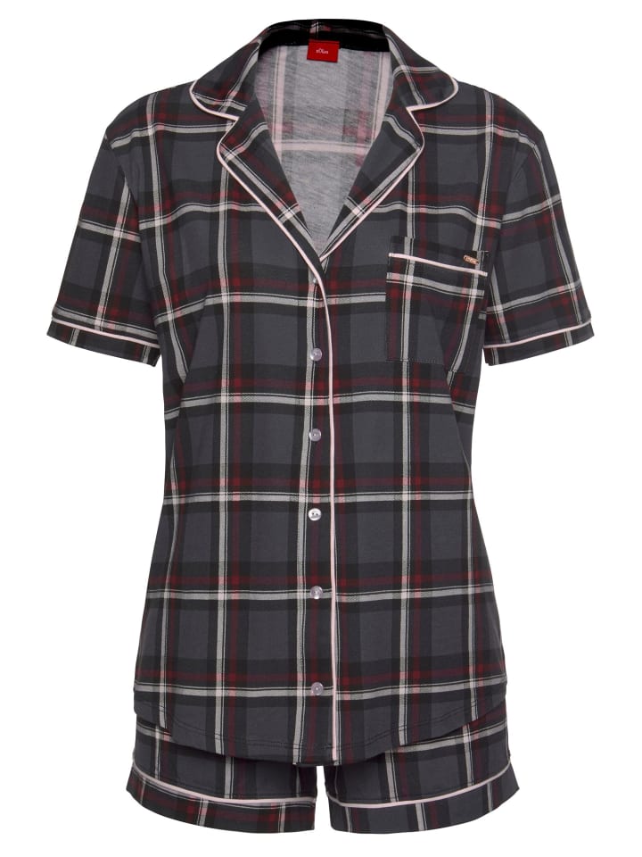 s.Oliver Shorty in bordeaux-kariert günstig kaufen 32/34