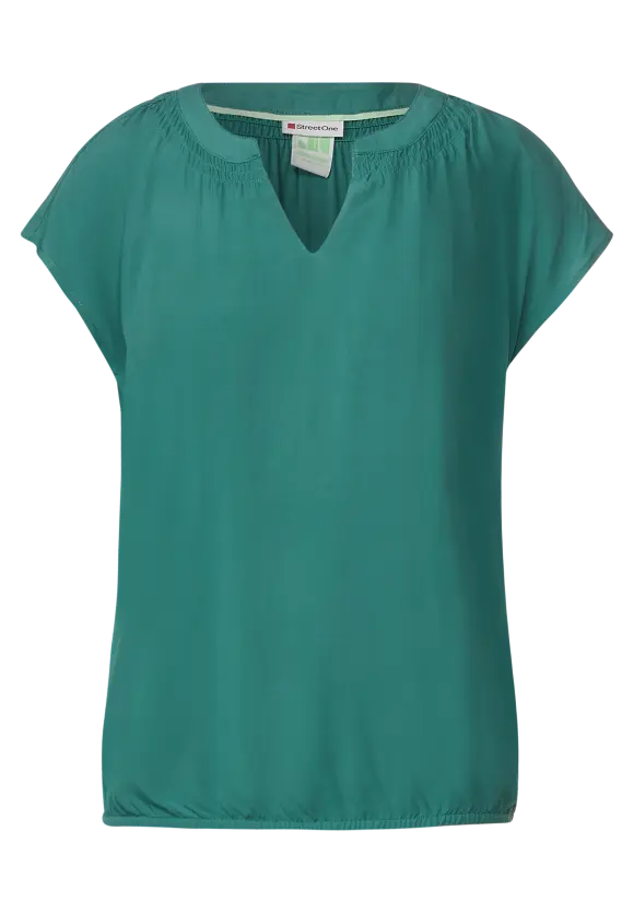 Street One Viskosebluse mit Elastiksaum