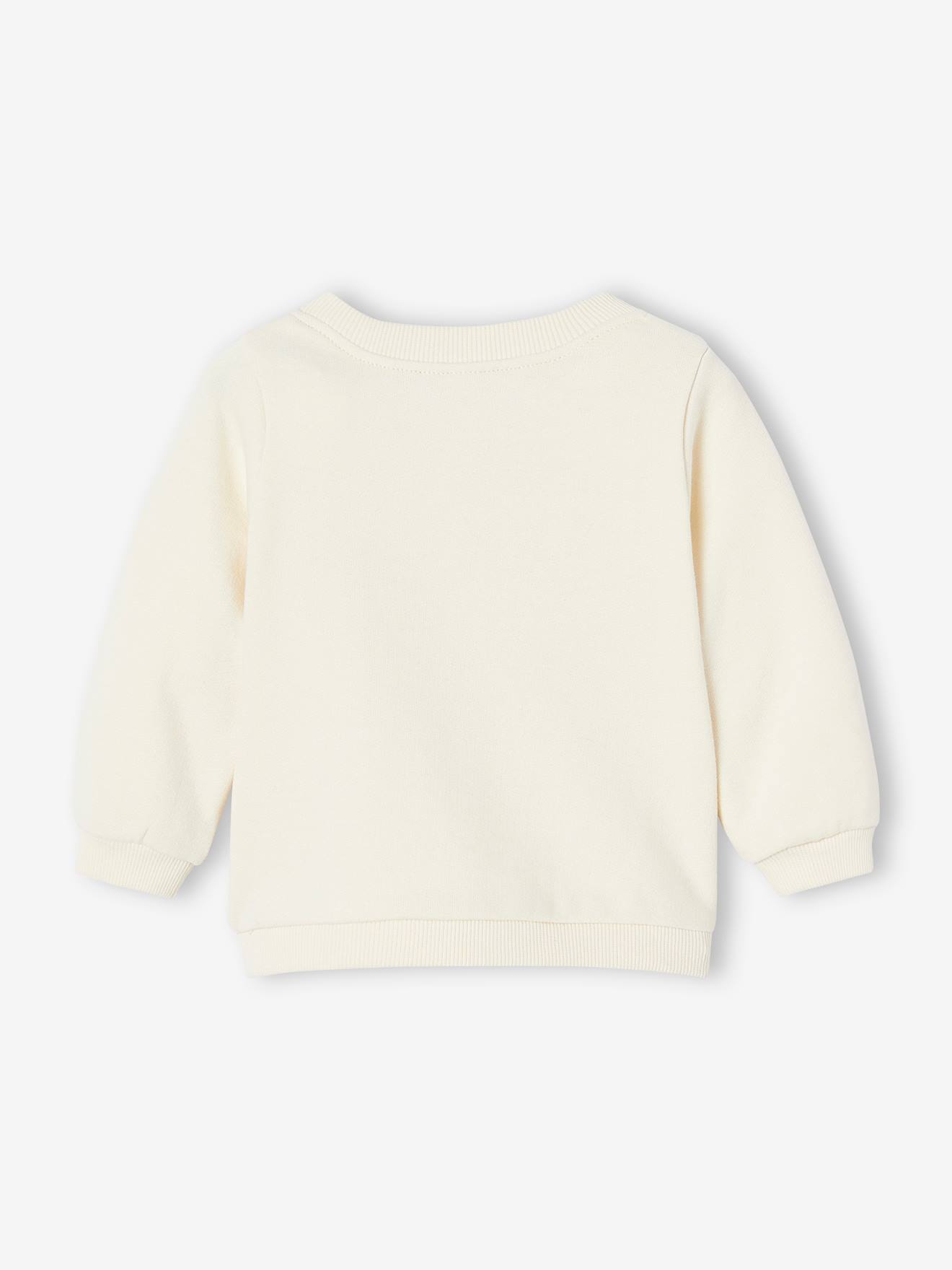 Sweat bébé imprimé mouton écru