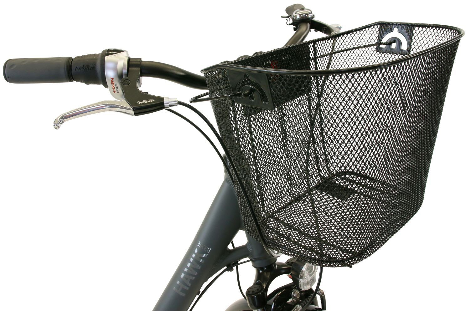 HAWK Bikes Cityrad HAWK City Wave Deluxe Plus Grey, 7 Gang Shimano Nexus Schaltwerk
