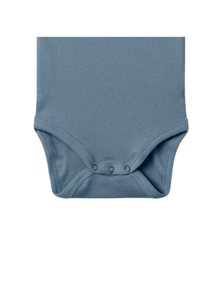 name it Rib Baby Body Kurzarm in Blau günstig kaufen