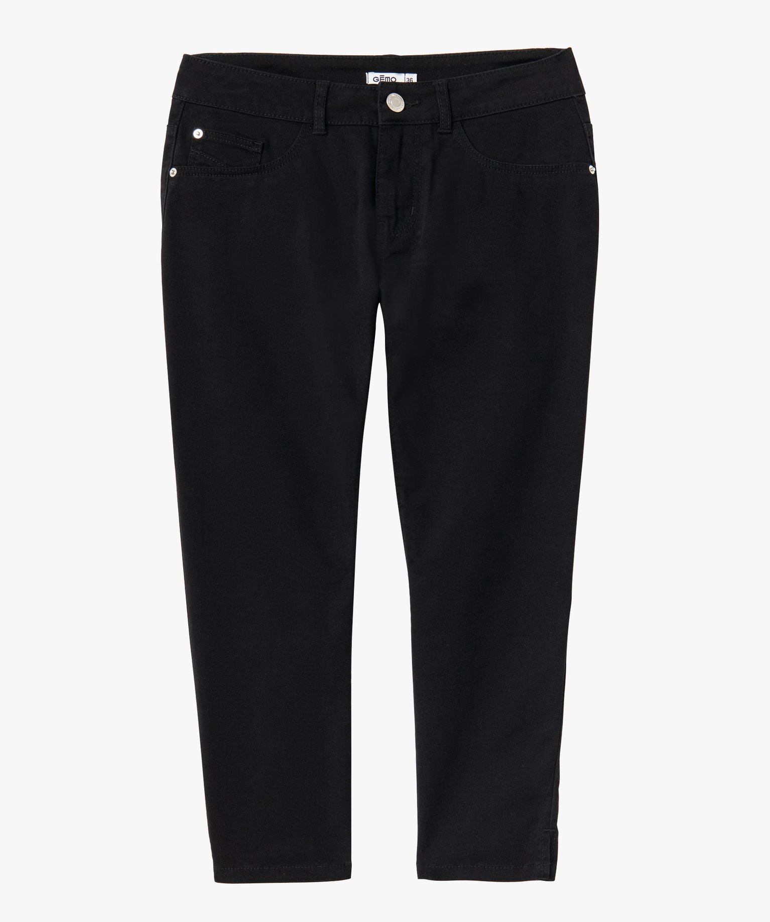 Pantacourt femme taille normale noir | GEMO