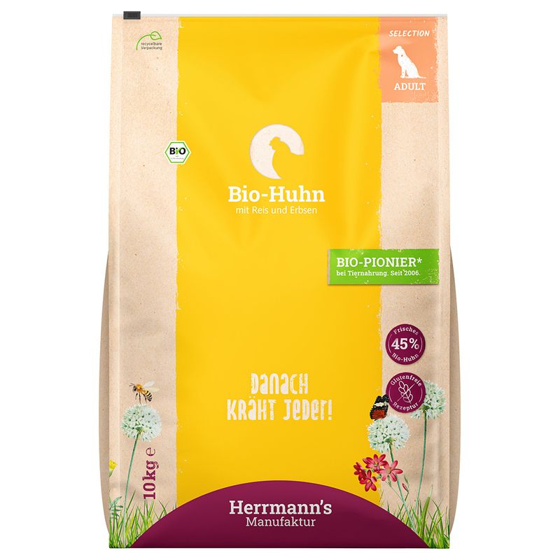 Herrmanns Bio-Huhn mit Reis & Erbsen