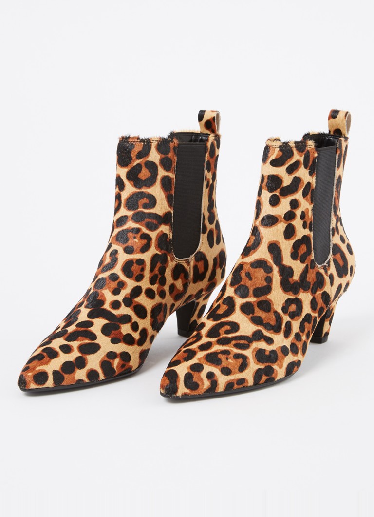 Stivaletto Chelsea Dune London Obvious con stampa leopardata