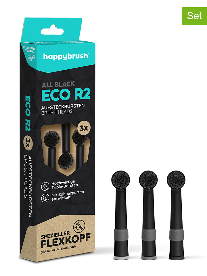 Happy Brush 3er-Set: Aufsteckbürsten 