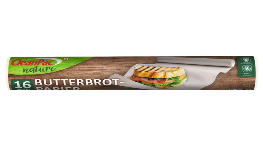 CleanPac Nature Butterbrotpapier 16 m