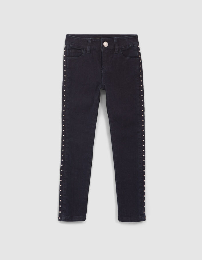 Jean SKINNY brut avec clous-étoiles Waterless fille
