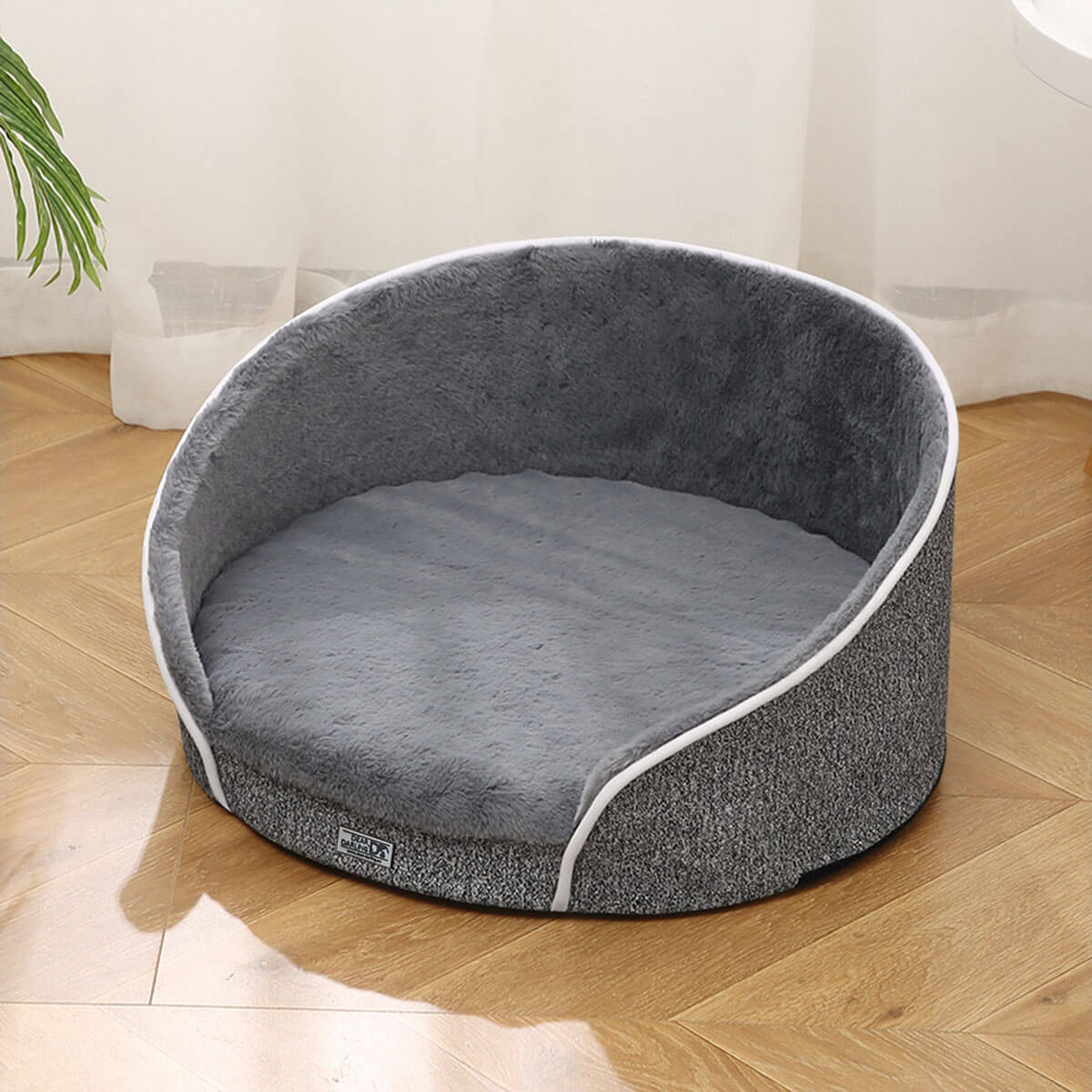 trends4cents DEAR DARLING DD-02GRM Orthopädischer Luxus Katzen- und Hundekorb Anthrazit Gr. M 60x60cm mit Memory Schaum