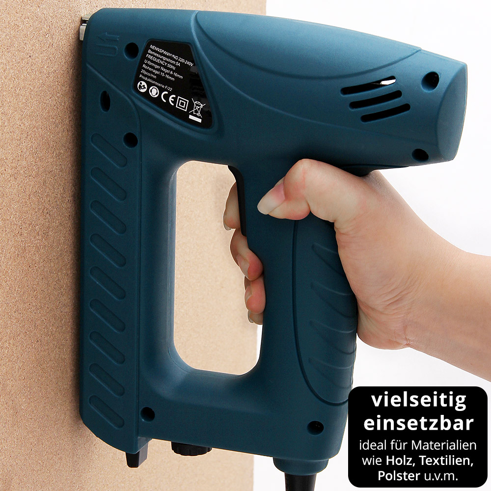 Casaria Deuba Elektrotacker  400 Klammern 100 Nägel