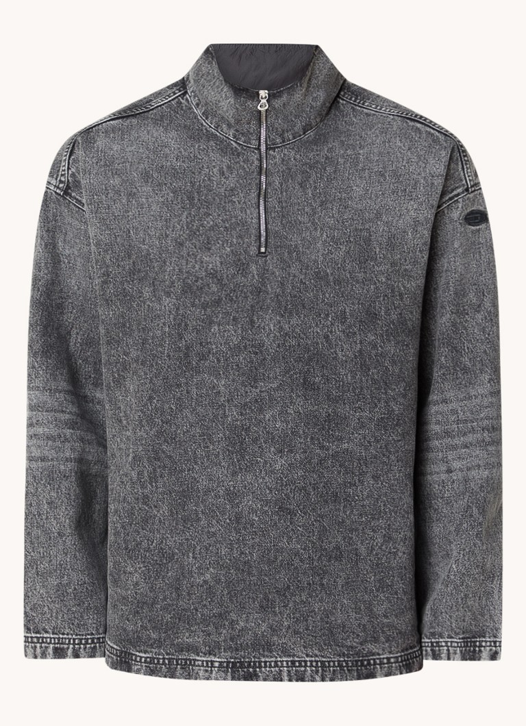 Giacca a vento in denim Diesel D-flow