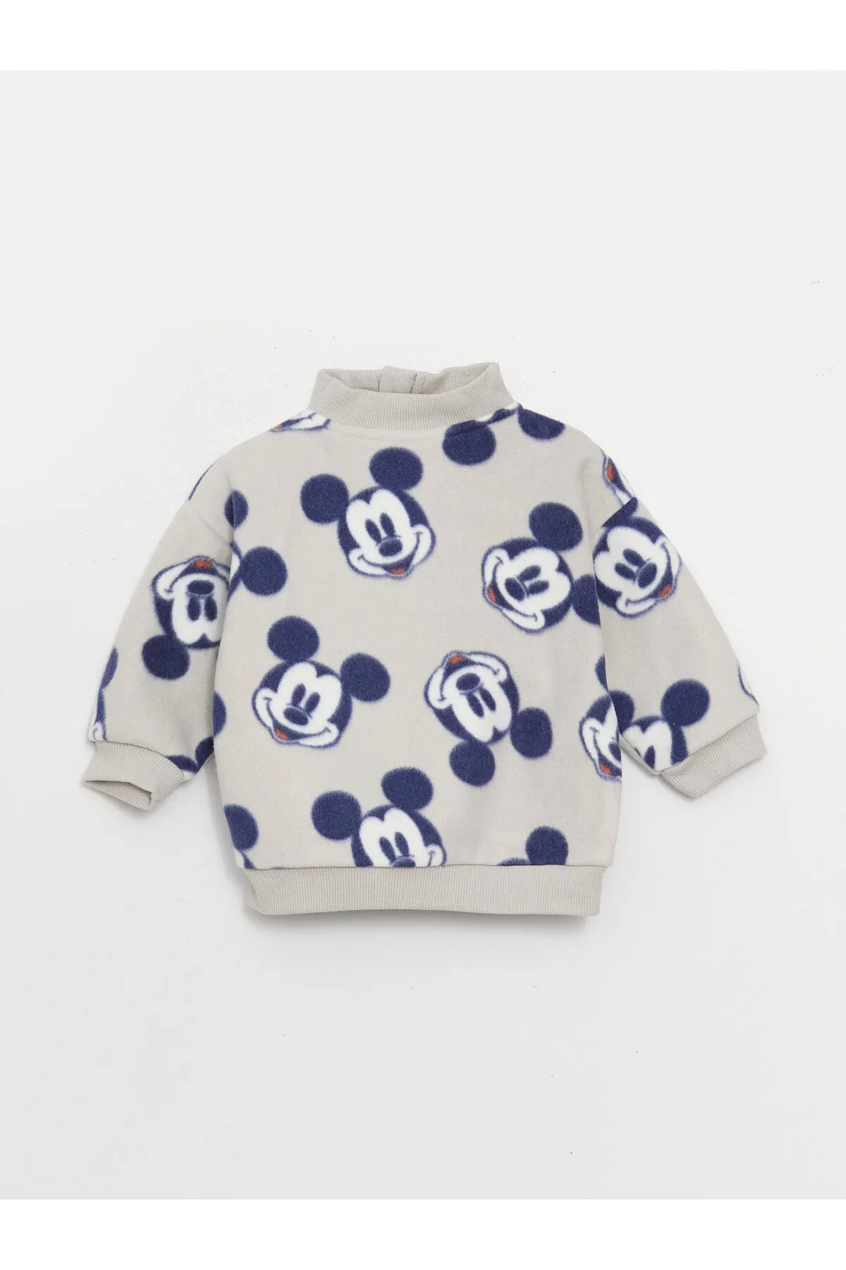 LC Waikiki  Zweiteiliges Set aus Sweatshirt und Jogginghose aus Fleece mit hohem Kragen und Mickey-Mouse-Muster für Babys