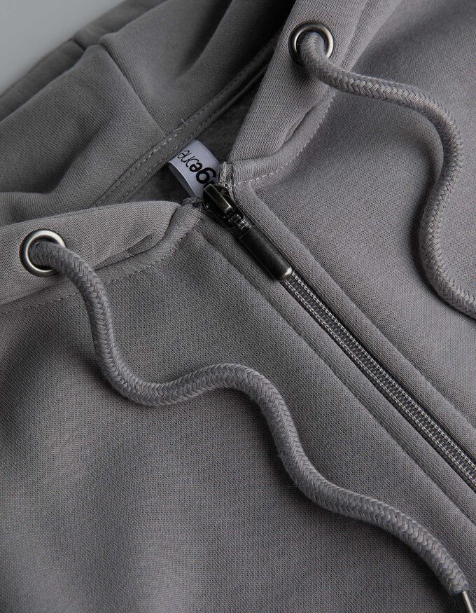 Cropped Sweatjacke - einfarbig