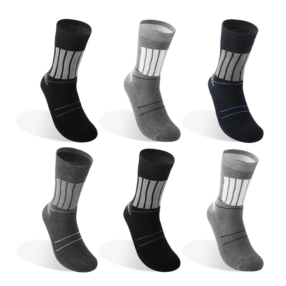 TEXEMP Thermosocken 6 Paar Thermo Socken Herren Damen Wintersocken Warme Dicke Strümpfe (6-Paar) Wärmend - Mit Innenfrottee