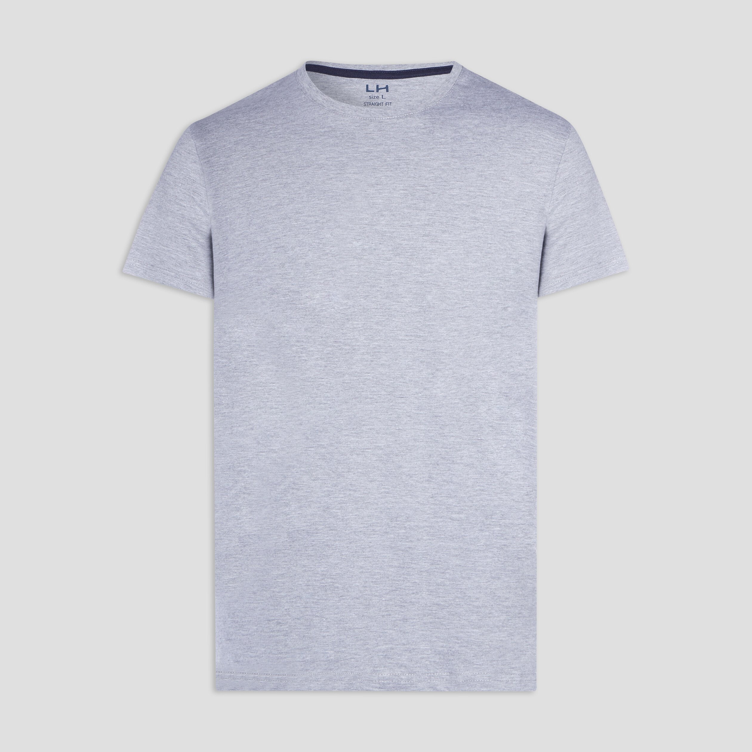 T-shirt en coton manches courtes gris homme | La Halle