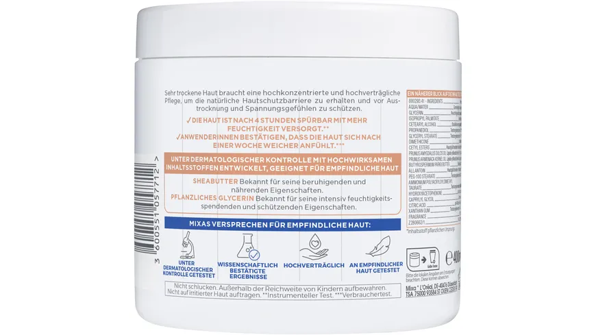 Mixa Creme Shea Ultra Soft 400 ml