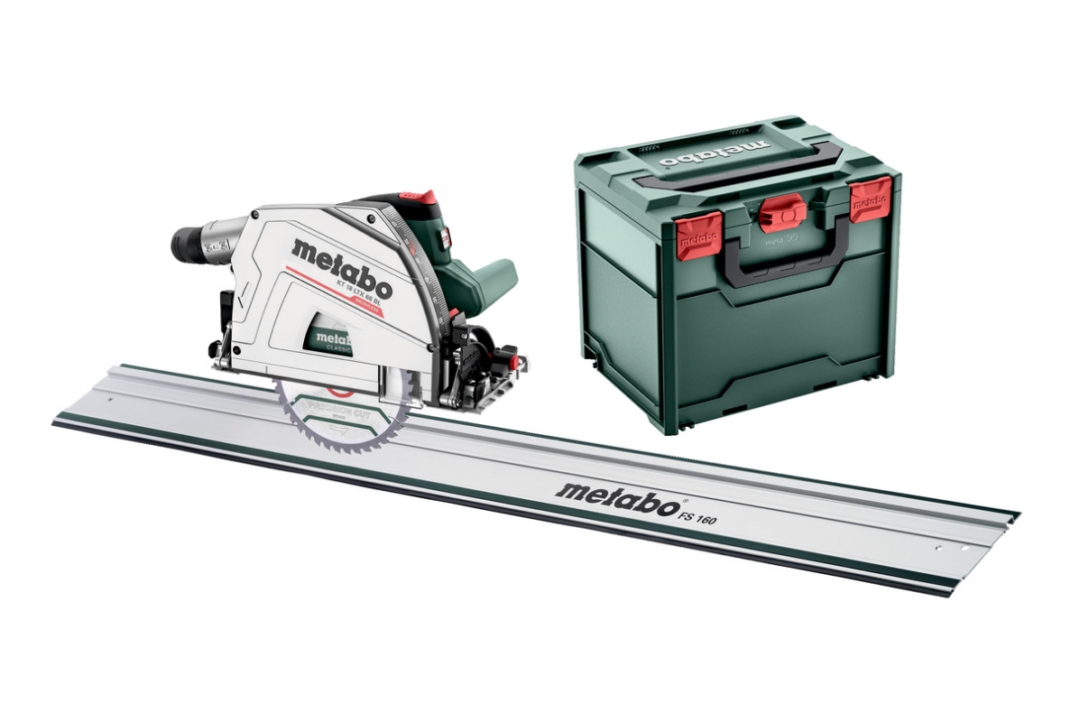 Metabo 691172840 KT 18 LTX 66 BL Akumulatorska uranjajuća pila 18V bez baterija i punjača u metaboxu + vodilica FS160