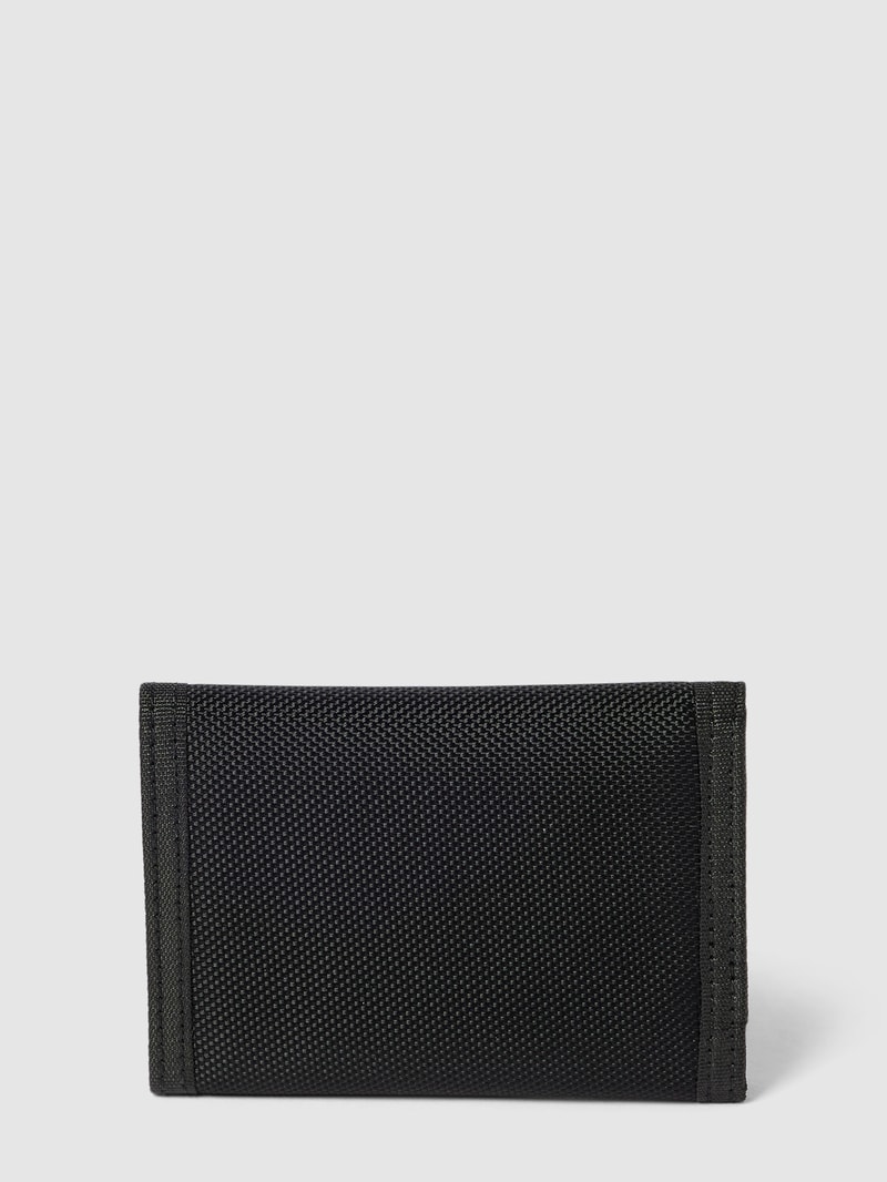 Portemonnaie mit Label-Patch Modell 'k/rsg trifold' in schwarz