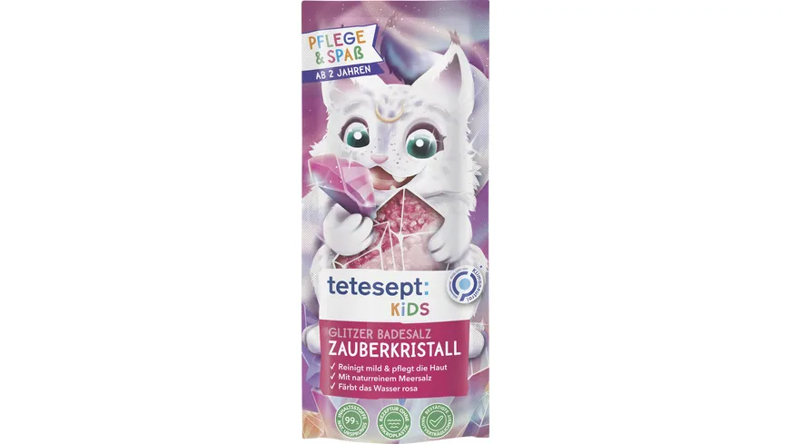 tetesept Kids Glitzer Badesalz Zauberkristall 40 g