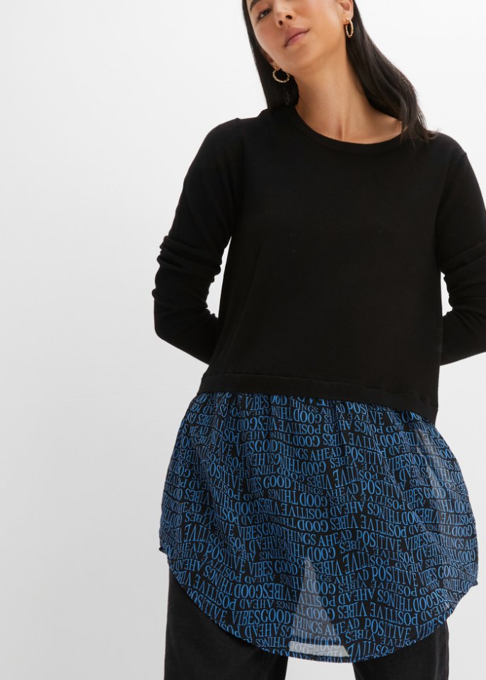 Pullover mit Rockansatz