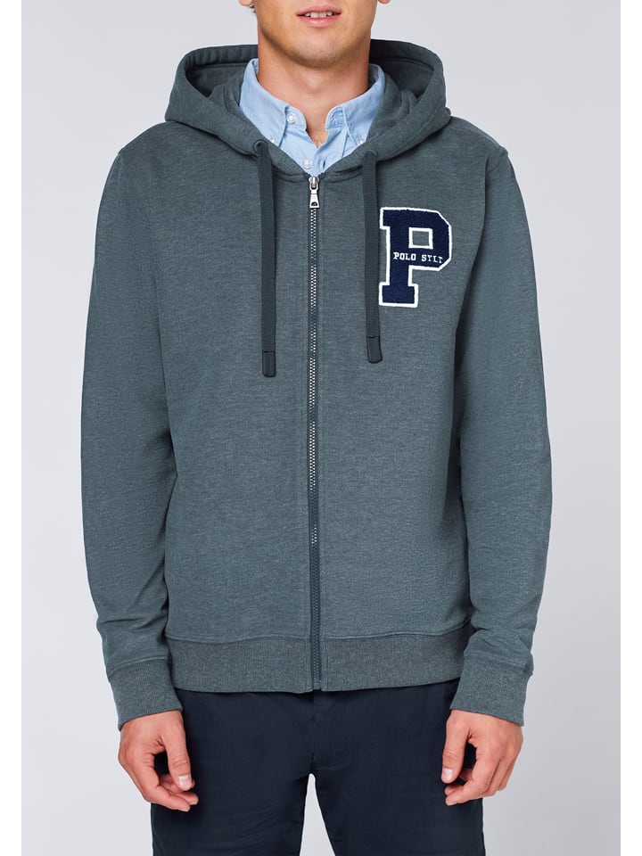 Polo Sylt Sweatjacke in Dunkelgrau günstig kaufen