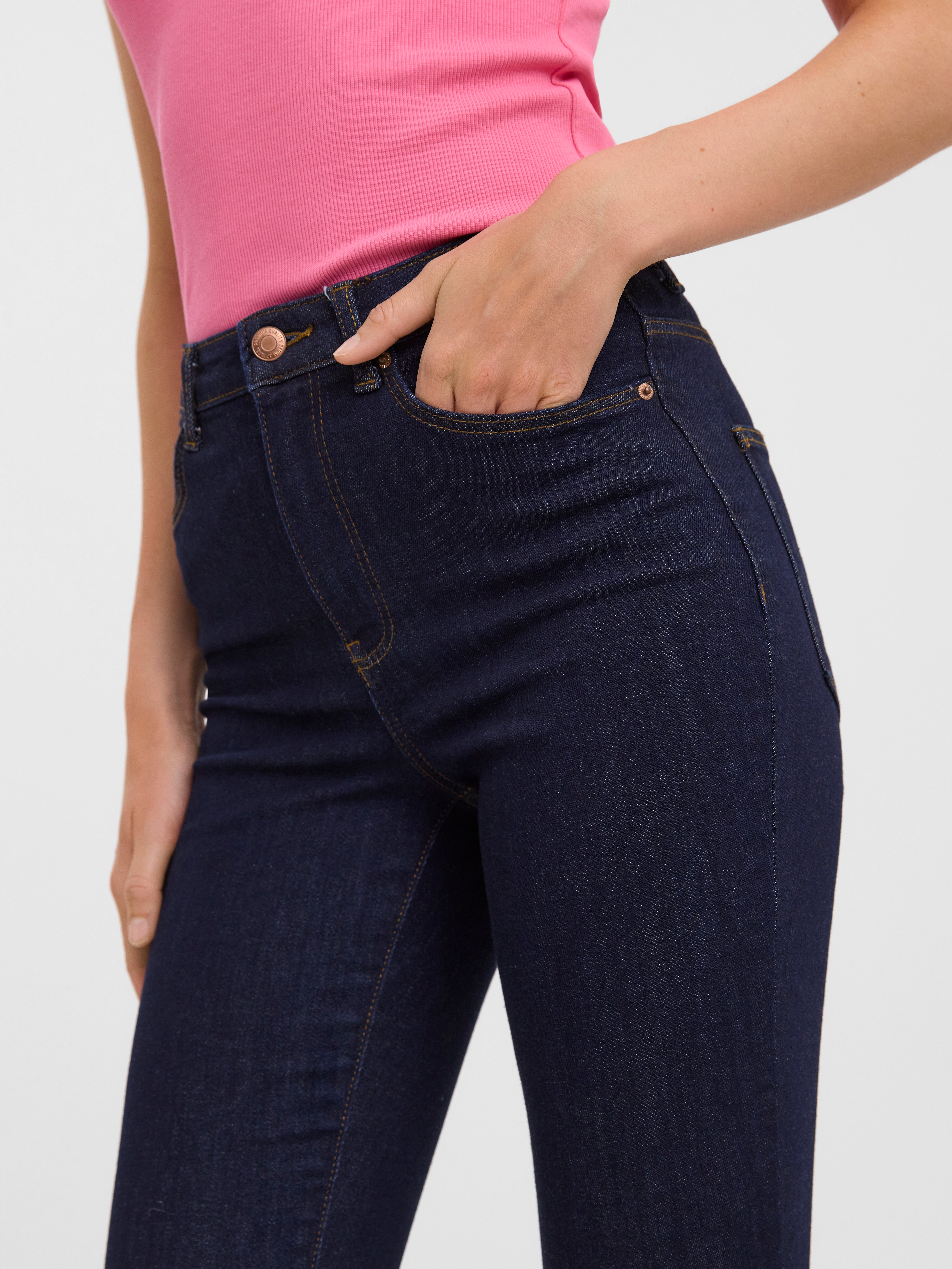 VMSOPHIA Hohe Taille Skinny Fit Jeans