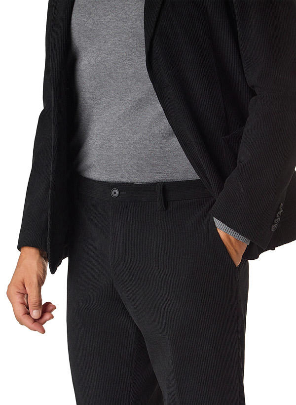BOSS Black, Anzug Hanry-Genius, Slim Fit, Cord ungefüttert waschbar, schwarz
