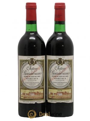Château Rauzan-Gassies 2ème Grand Cru Classé  1975 - Lot de 2 Bouteilles