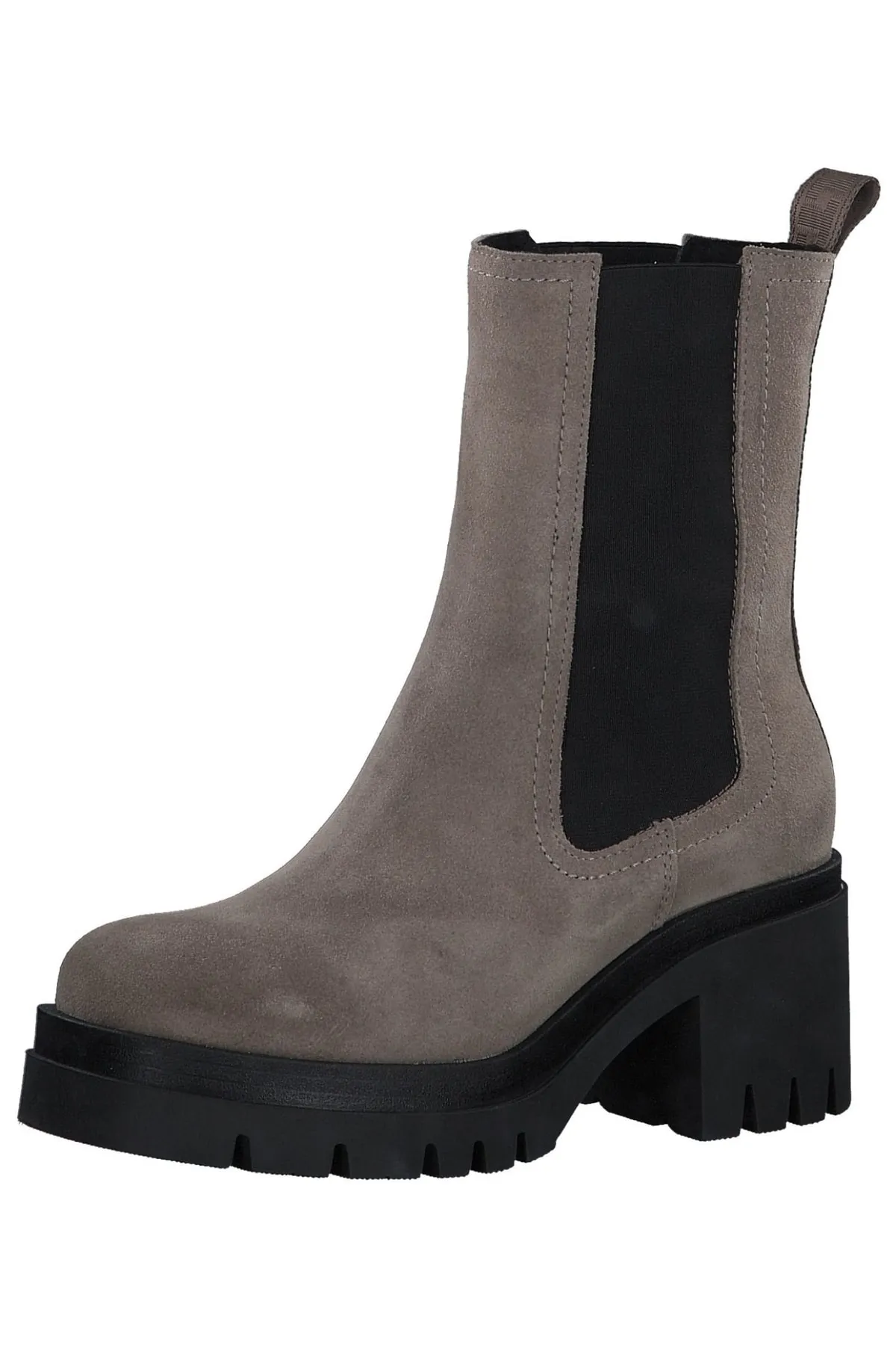 Tamaris  Stiefelette - Beige - Blockabsatz