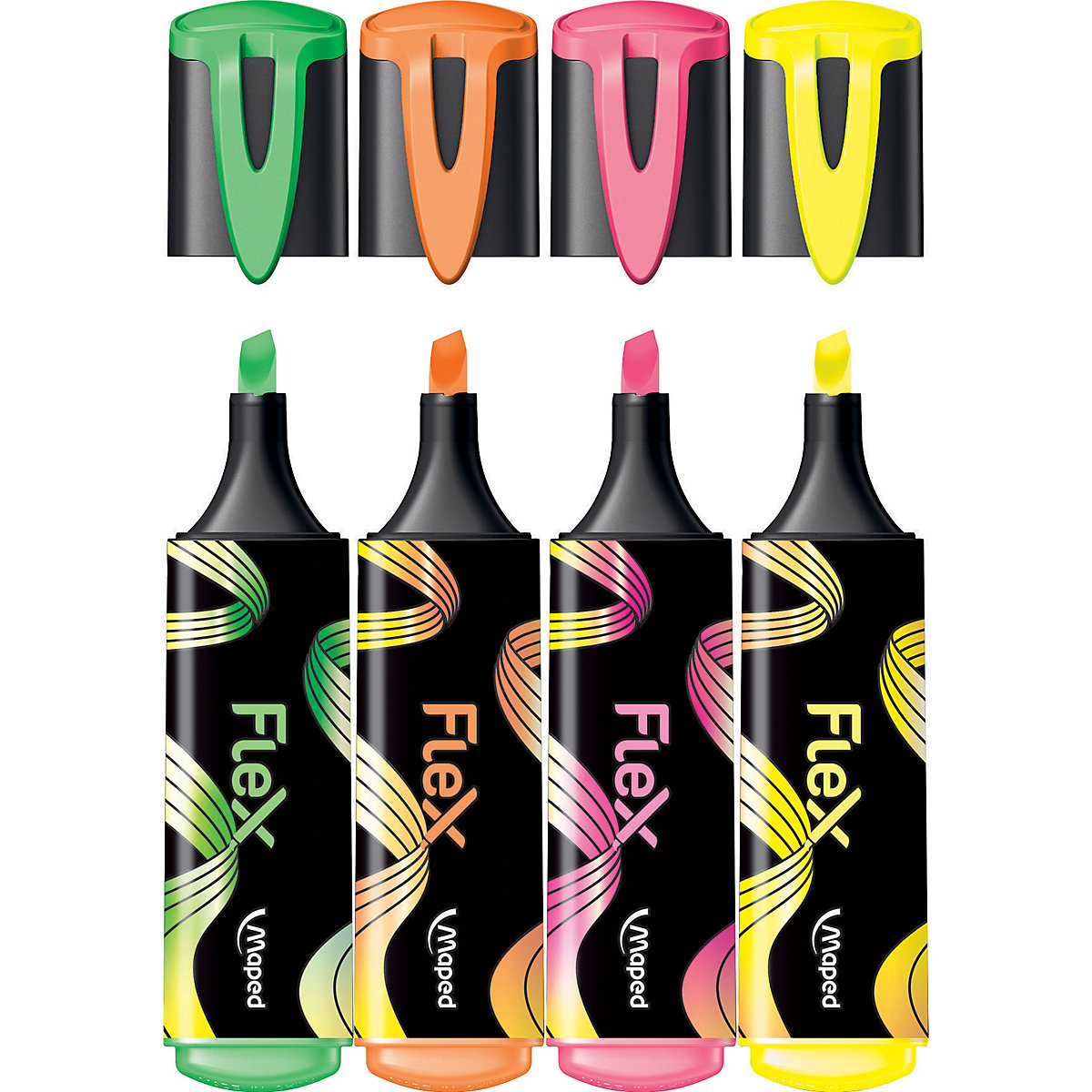 Textmarker FLUO PEPS FLEX, 4 Farben