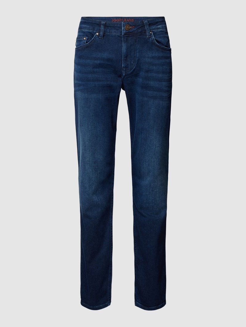 Modern Fit Jeans mit Label-Detail Modell 'MITCH' in jeans