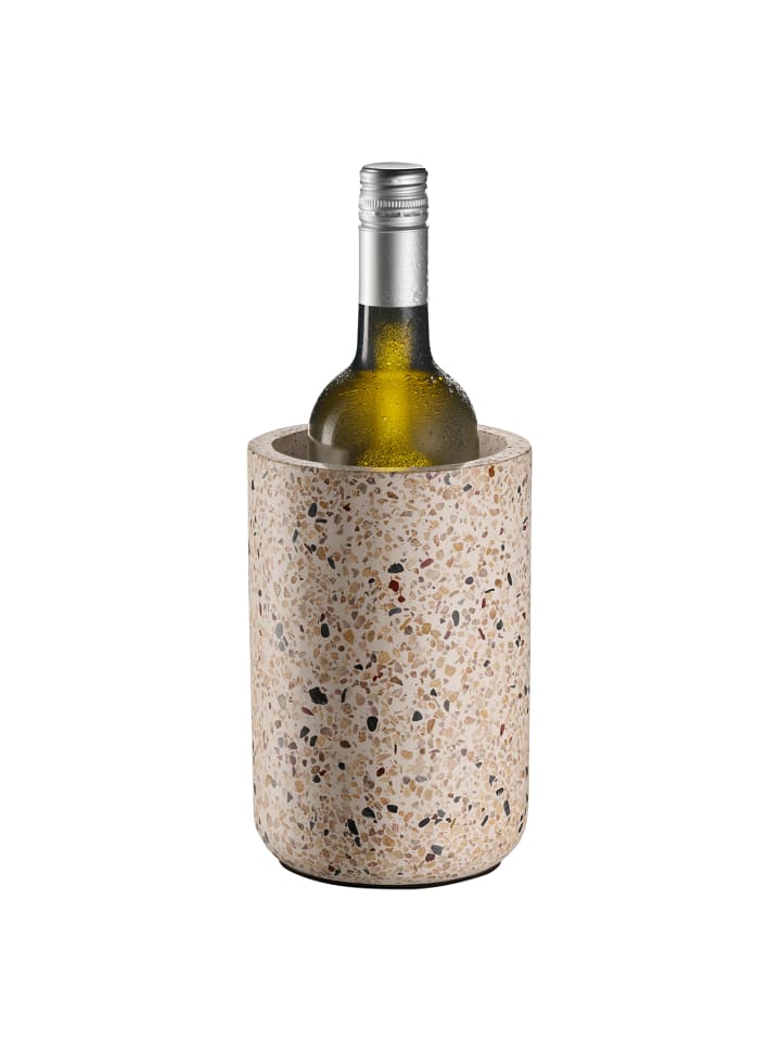 APS Flaschenkühler Beton  in sandfarben/ beige Ø 12,5 cm, H: 19 cm günstig kaufen onesize