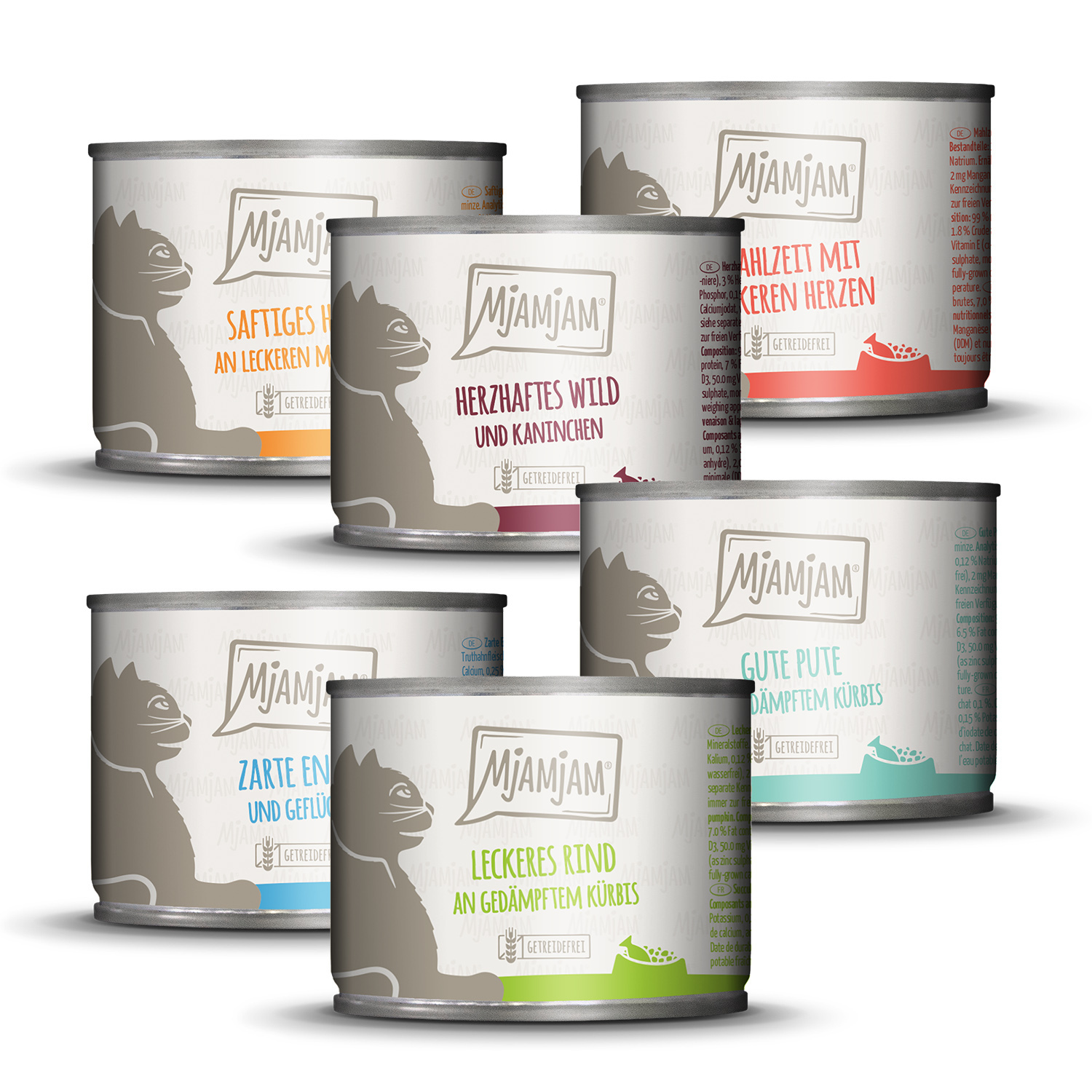 MjAMjAM Nassfutter MjAMjAM 6x200g Mixpaket 3