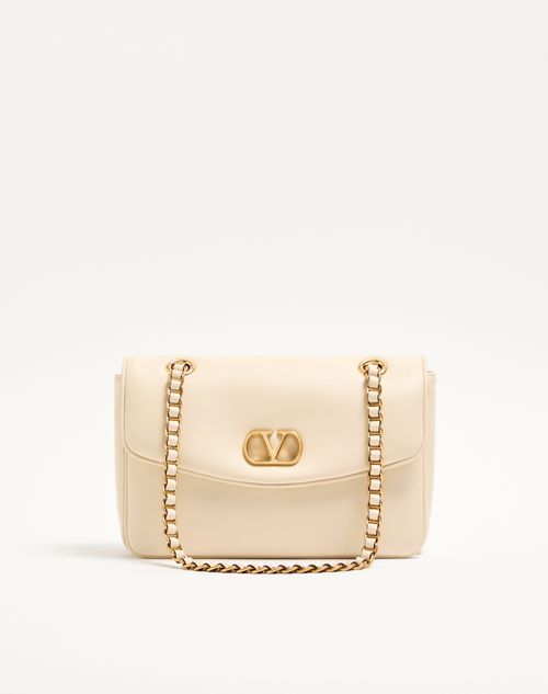 Bolsa Valentino Garavani Djuna com corrente média em couro napa